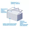 Ścierka 2 w 1 do szorowania i czyszczenia Tork 450150 W8, biała włóknina – zużycie materiałów
