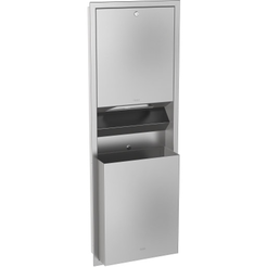 Set towel dispenser + waste container