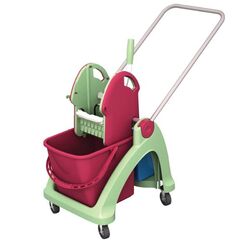 Antibakteriální dvoukolečkový úklidový vozík 25 a 6 litrů Splast