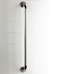 Manija de ducha simple fi 25 60 cm PRO Bisk acero brillante