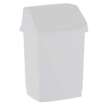 Cubo de basura de 9 litros Curver CLICK-IT ABS blanco