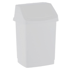Cubo de basura de 9 litros Curver CLICK-IT ABS blanco