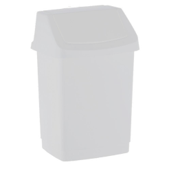 Curver CLICK-IT ABS 9-liter trash can, white.