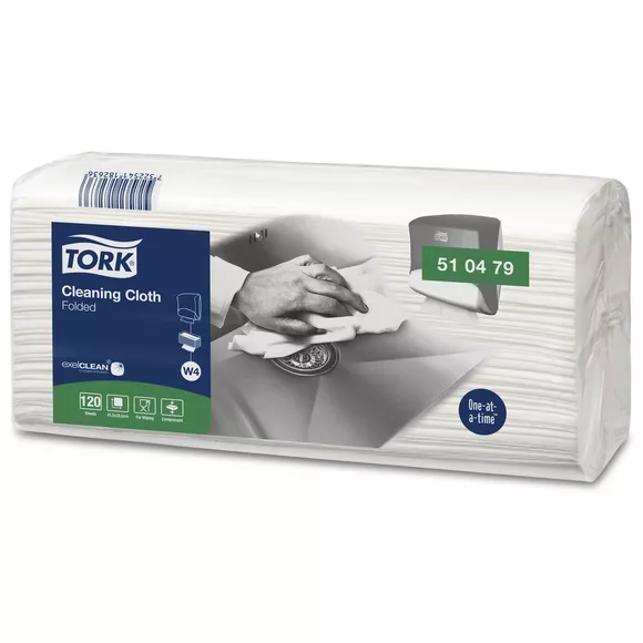 Paño de limpieza multiusos en rollo Tork 1 ud. blanca