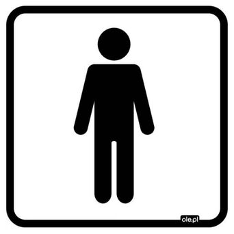 Label Information toilet for men
