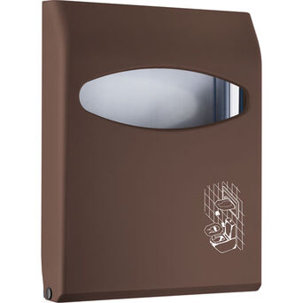 Toilet seat cover dispenser brown