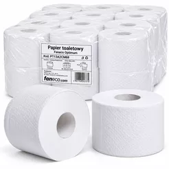 Faneco Optimum Toilet Paper 18 Rolls 2-Ply 68 m Diameter 13.5 cm Cellulose + Recycled Paper