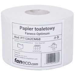 Toaletní papír Faneco Optimum 18 rolí 2 vrstvy 68 m průměr 13,5 celulóza + makulatura