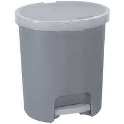 Cubo de basura de 25 litros de plástico Curver gris