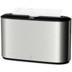 Dispensador de toallas de papel Tork Xpress de montaje en superficie, acero y plástico negro