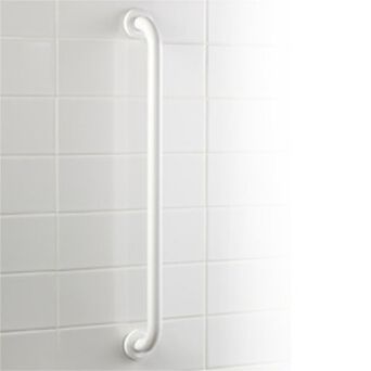 Držák sprchy jednoduchý fi 25 60 cm PRO Bisk ocel bílá