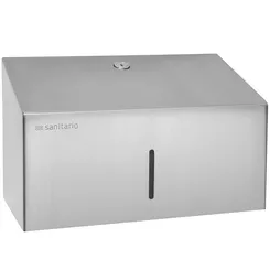 Dispensador de toallas de papel ZZ Sanitario Afilado Mini, acero inoxidable mate