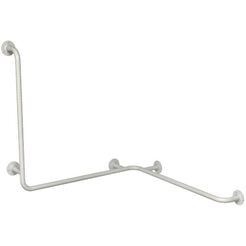 Duschgriff mit drei Armen links Faneco ⌀ 25 mm, 60 × 60 × 60 cm, Stahl weiß