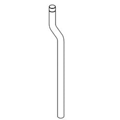 Verlängerungsrohr für Urinalspülung gebogen KWC 350 × 16 mm / 30 mm