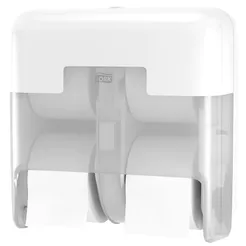Dispensador para 4 rollos de papel higiénico sin mandril Tork OptiServe, material ABS blanco