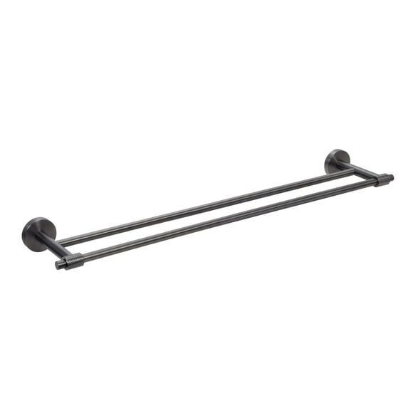Double bath towel holder metal 600 mm Bisk Skala