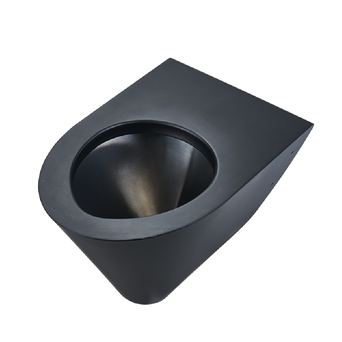 Hängende WC-Schüssel Faneco aus schwarzem Stahl