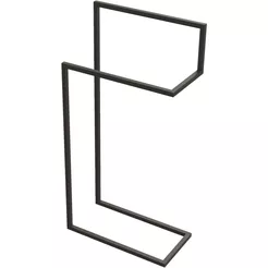 Doppelter Bodenständer MOKKO schwarz