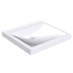 Lavabo para discapacitados QUADRO ANMW411 con orificio Franke Miranit blanco