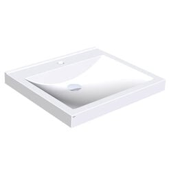 Umývadlo jednopodlažné s otvorom KWC Miranit QUADRO, biele