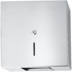 Vandal-proof toilet paper dispenser KWC Heavy Duty RH320, matná nerezová ocel