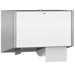 KWC Exos White Double Toilet Paper Roll Holder