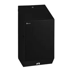 Podavač na papírové ručníky nebo toaletní papír Merida STELLA BLACK LINE, černá ocel