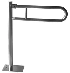 Uchwyt uchylny dla niepełnosprawnych wolnostojący Faneco ⌀ 32 mm 70 x 80 cm stal nierdzewna polerowana