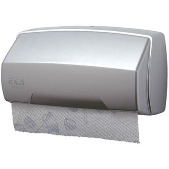 Podavač papírových ručníků ve válečku SARAGOSSA EkaPlast plastový stříbrný