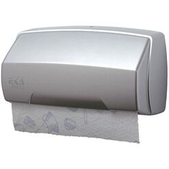 Dispensador de toallas de papel en rollo SARAGOSSA EkaPlast de plástico plateado