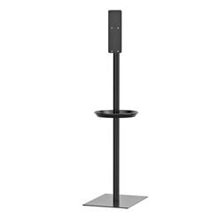 Soporte para dispensador de desinfectante de manos Tork, acero color negro