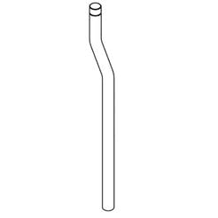 Curved extension pipe for flush valve KWC 350 × 16 mm / 25 mm