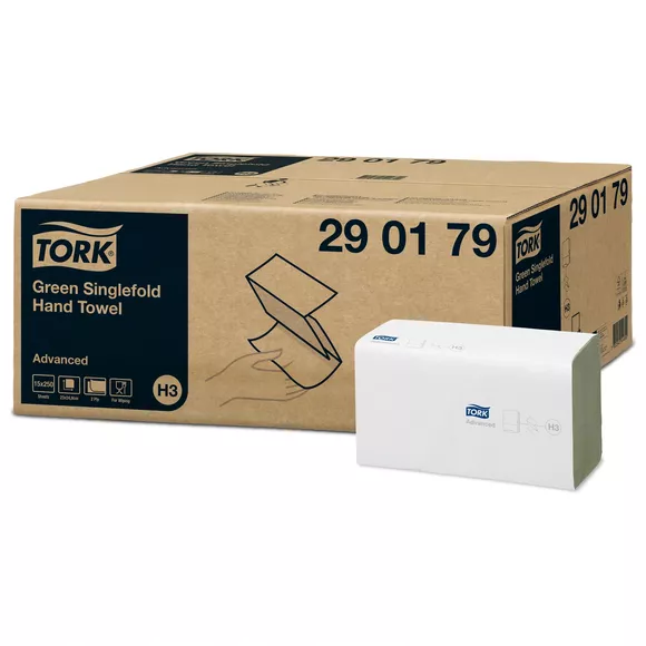 Ręcznik papierowy ZZ Tork 290179 H3 2 warstwy, zielona makulatura