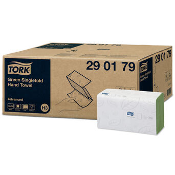 Toalla de papel ZZ Tork de 2 capas, 3750 unidades, papel reciclado verde