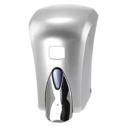 Dispensador de jabón líquido Sanitario 1000 ml, material ABS plateado