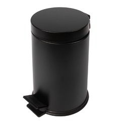 Cubo de basura de 20 litros Faneco de acero negro
