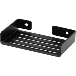 Schwarze Wandseifenschale MOKKO