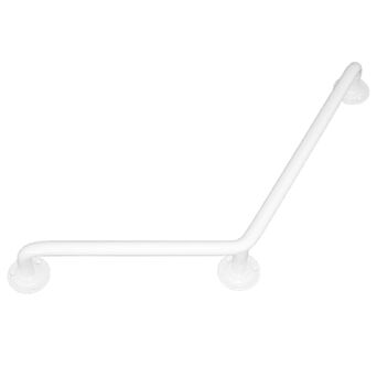Manija angular para bañera de 25 30 x 30 cm Faneco acero blanco