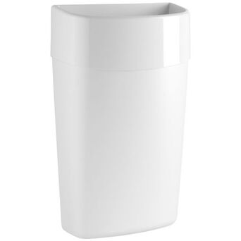 Cubo de basura de 40 litros Merida ONE / COMO plástico blanco