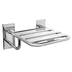 Folding shower seat Bisk, polished stainless steel