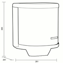 Pojemnik na ręczniki papierowe w roli Katrin M stal matowa
