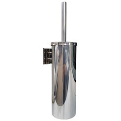 Visící WC kartáč s víkem Merida TUBA lesklá ocel