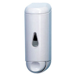 Dispensador de jabón colgante con ventana Faneco 0.17 litros plástico blanco