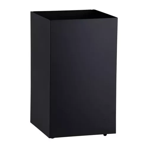 60 liter Undercounter Trash Bin on Wheels Merida Stella Black Line, Black Steel