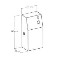 Obudowa do elektronicznego odświeżacza powietrza Merida stal polerowana