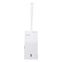 Toilet brush with handle, wall-mounted MERIDA STELLA WHITE LINE, white