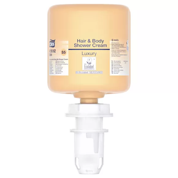 Sprchový gél na vlasy a telo Tork 525 ml, jantárová vanilka