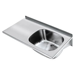 Utility sink with left countertop KWC 1000 × 270 × 500 mm