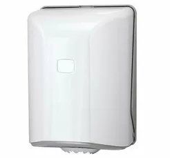 Contenedor para toallas en rollo MIDI Sanitario Este, material ABS blanco