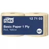 Czyściwo papierowe w mini rolce uniwersalne Tork 127103 W1 1 warstwa 1190 m żółta makulatura